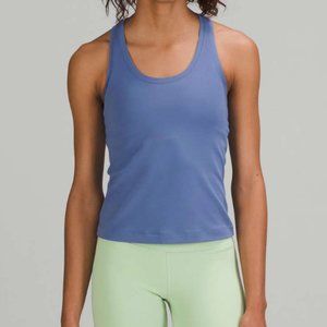 nwot lululemon cool racerback short tank - water drop
